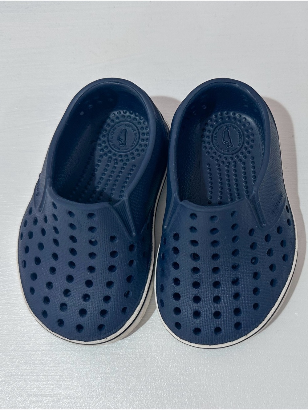 Native Kids Navy blue shoes nwot C4